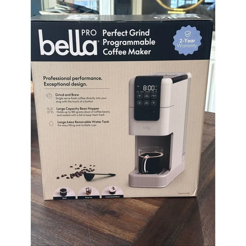 bella PRO - Perfect Grind Programmable Single-Serve Coffee Maker with Integrated